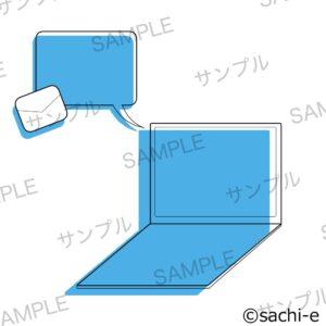 2色　挿絵　カットイラスト　見本
実例