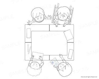 社会科　教材イラスト　カットイラスト　ぬり絵
