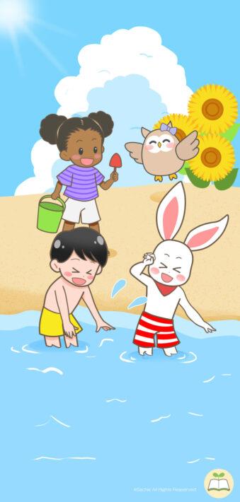 7月カレンダー スマホ アンドロイド 壁紙