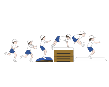 とび箱の跳び方 体育 スポーツ やり方 小学校