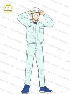 工事現場 社員 作業員イラスト