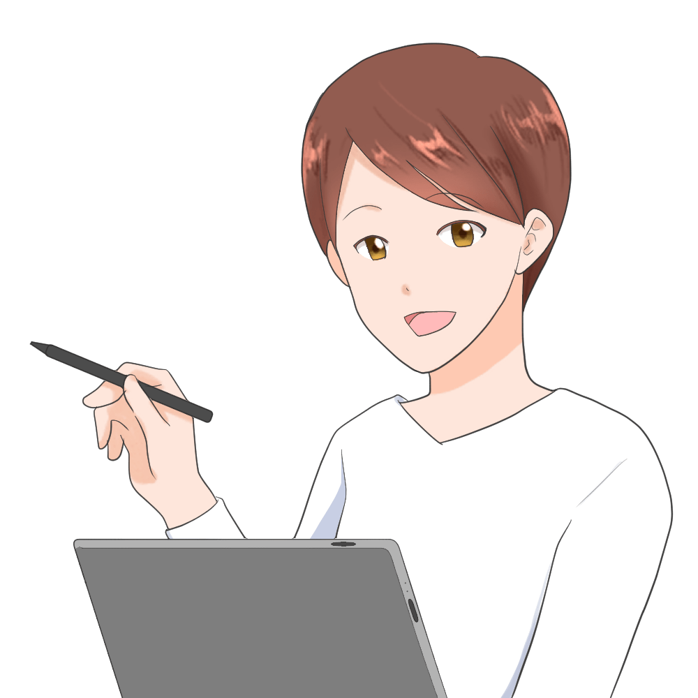 橋本幸絵　イラストレーター　自画像　イラスト
