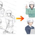 働く女性のキャラクター制作実績